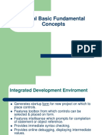 Visual Basic Fundamental Concepts