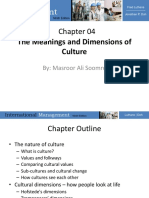 Lecture 2 The Meanings and Dimensions of Culture New