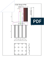 Struktur Abutment Dan Group of Pile: Skala 1: 100