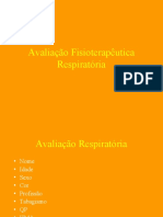 Avaliação Fisioterapêutica Respiratória