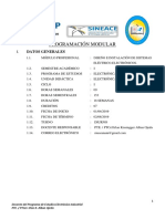 Silabo - Programación Curricular de Electrónica Analógica 2019 - I