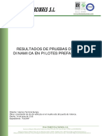 Resultados de Prueba de Carga Dinámica en Pilotes Prefabricados PDF