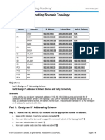 9.1.4.6 Packet Tracer - Subnetting Scenario 1 Instructions IG