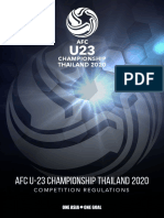 Afc U 23 Championship Thailand 2020 Competition Regulations PDF