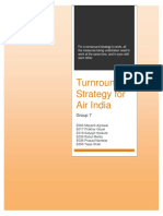 Turnround Strategy For Air India: Group 7