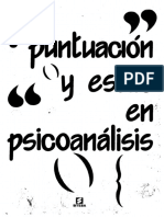 Puntuación y Estilo en Psicoanálisis (Albert Fontaine Et Al.) PDF