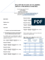 Determinacion de Etanol en Una Bebida Alcoholica Por Refractometria