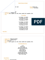 22 Weekly Planning For English - February 18th, 2019