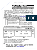 SNO Description Status: Option Entry Option Entry (Ranks Called) Date From TO Date FRO M TO