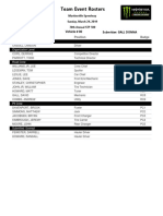 Team Event Rosters: Starcom Racing Vehicle # 00