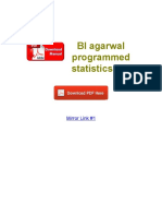 BL Agarwal Programmed Statistics PDF