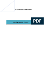 Assignment (60%) : ESE 633 Statistics in Education