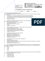 Diagnostico Taller Calculo de Dosis