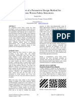 Development of A Parametric Design Method For Various Woven Fabric Structures