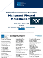 Malignant Pleural Mesothelioma