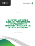 Inspection and Testing Guidelines For Distributed Renewable Resources Generators Connected To The Distribution Network