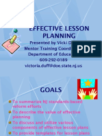 Effective Lesson Planning