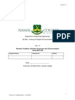 Department of Electrical Engineering EE 322 - Analog and Digital Communication