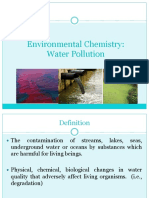 Environmental Chemistry: Water Pollution