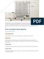 Hydraulic Bench Is A Very Useful Apparatus in Hydraulics and Fluid Mechanics