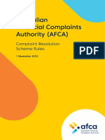 AFCA - Rules PDF