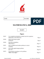 116 Y11 EOY Questions 2006