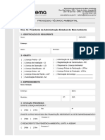 ADEMA Formulário Do Processo Técnico Ambiental