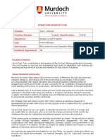 Position Description Tutor Ontrack