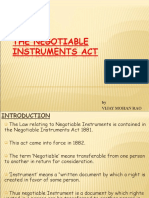 Negotiable Instruments