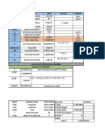 Variable Descripción Valor Fórmula Unidades Mu: (µ) Rho: (ρ) Gamma: (γ) p sat p atm g L asp D Q A Epsilon: (ε) ε/D V Re Calculo De Potencia De La Bomba Ecuacion de Colebrook f