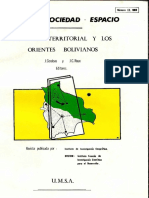 El Espacio Territorial y Los Orientes Bolivianos PDF