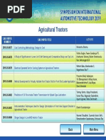 Agricultural Tractors: Sae Paper Number Sae Paper Title