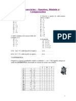 2 - Exercícios - Opostos, Módulos e Comparações