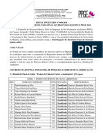 2308edital 009 2018 Homologacao Do Resultado Final Do Processo Seletivo Ppge 2018