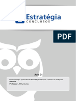 Aula 01 - Operações, Propriedades e Aplicações. Conjuntos Numéricos e Operações Com Conjuntos. Equações e Inequações. Sistemas de Medidas PDF