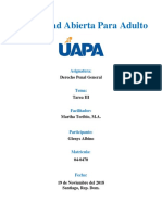 Universidad Abierta para Adulto - Derecho Penal General (Tarea III)