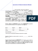 Contrato de Compraventa de Veh Culo Automotor Blindado