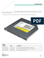 Quickspecs: Hpe Optical Drives Hpe Optical Drives