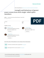 Compressive Strength and Behaviour of Gusset Plate