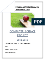 Computer Science Project: G.K.Shetty Vivekanandavidyalaya Junior College