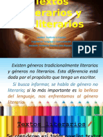 Textos Literarios y No Literarios Cuarto Medio