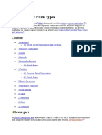 List of Patent Claim Types