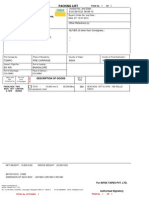 Intek Tapes Pvt. LTD.: Packing List