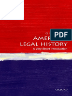 American Legal History A Very Short Introduction PDF