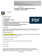 U.S. Navy Office of Naval Intelligence Worldwide Threat To Shipping (WTS) Report 20 February - 20 March 2019