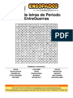 Sopa de Letras de Periodo Entreguerras