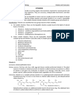 Vitamins: Biochemistry and Clinical Pathology Vitamins and Coenzymes