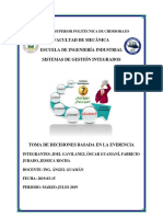 Toma de Decisiones Basada en La Evidencia