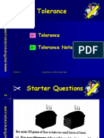 Tolerance Tolerance Notation