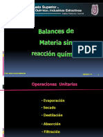 Balances de Materia y Energia Sin Reacción